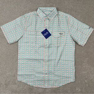 Hulk Performance Fishing Shirt Small Button Up All Over Fish Pattern Men